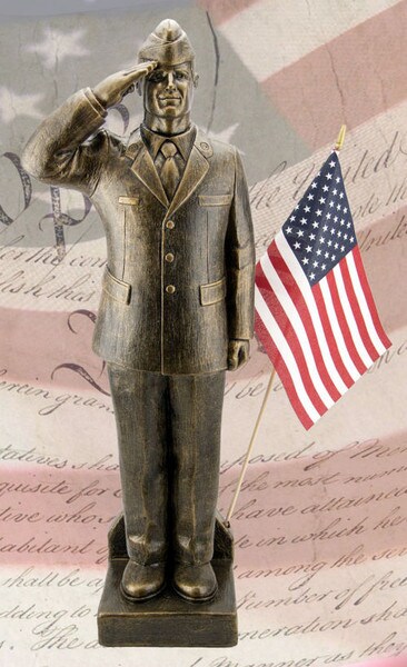 Air Force Airman Cement Garden Statue Military Hero American Made